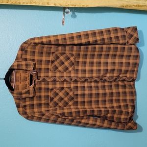 Jeremiah clothing company large men's button-up shirt